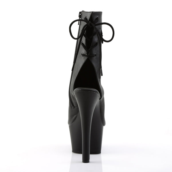 6" Heel, 2 1/4" Pf Open Toe/heel Ankle Boot, Side Zip Pleaser Pleaser ASPIRE/1018