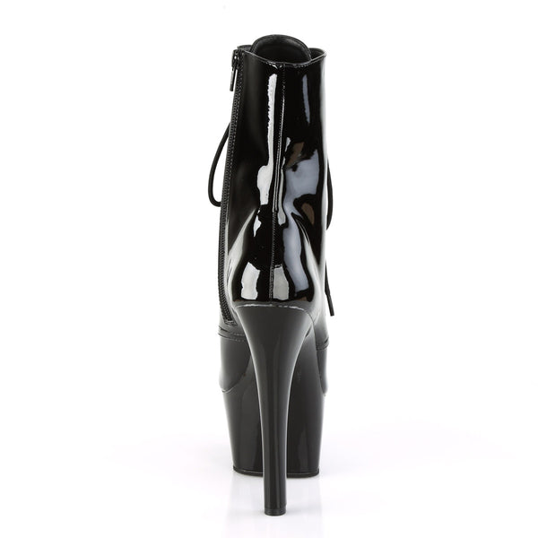 6" Heel, 2 1/4" PF Lace-Up Ankle BT, Side Zip Pleaser Pleaser ASPIRE/1020