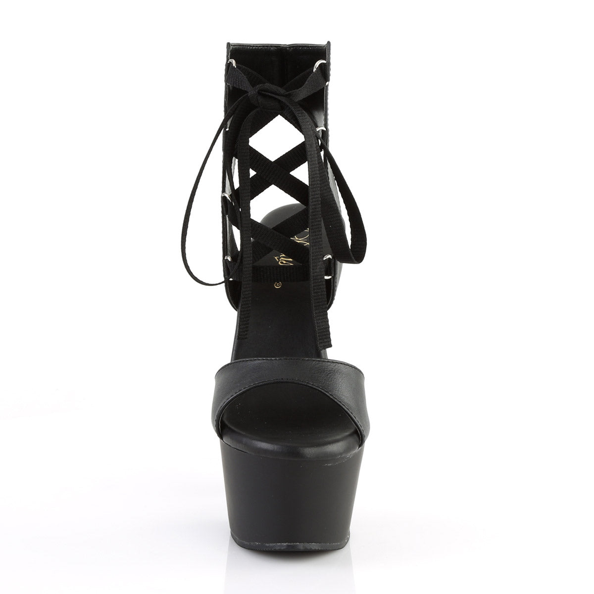 6" Heel, 2 1/4" PF Front Lace-Up Sandal Pleaser Pleaser ASPIRE/600/14