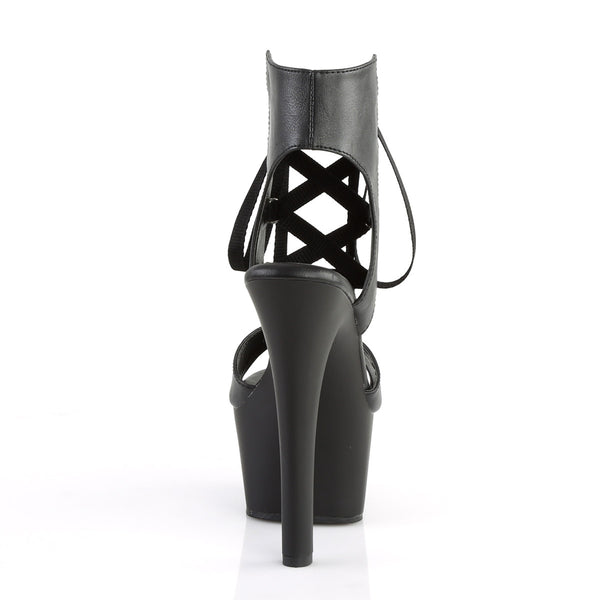 6" Heel, 2 1/4" PF Front Lace-Up Sandal Pleaser Pleaser ASPIRE/600/14
