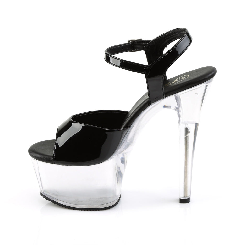 6" Heel, 2 1/4" Pf Vegan Friendly Ankle Strap Sandal Pleaser Pleaser ASPIRE/609