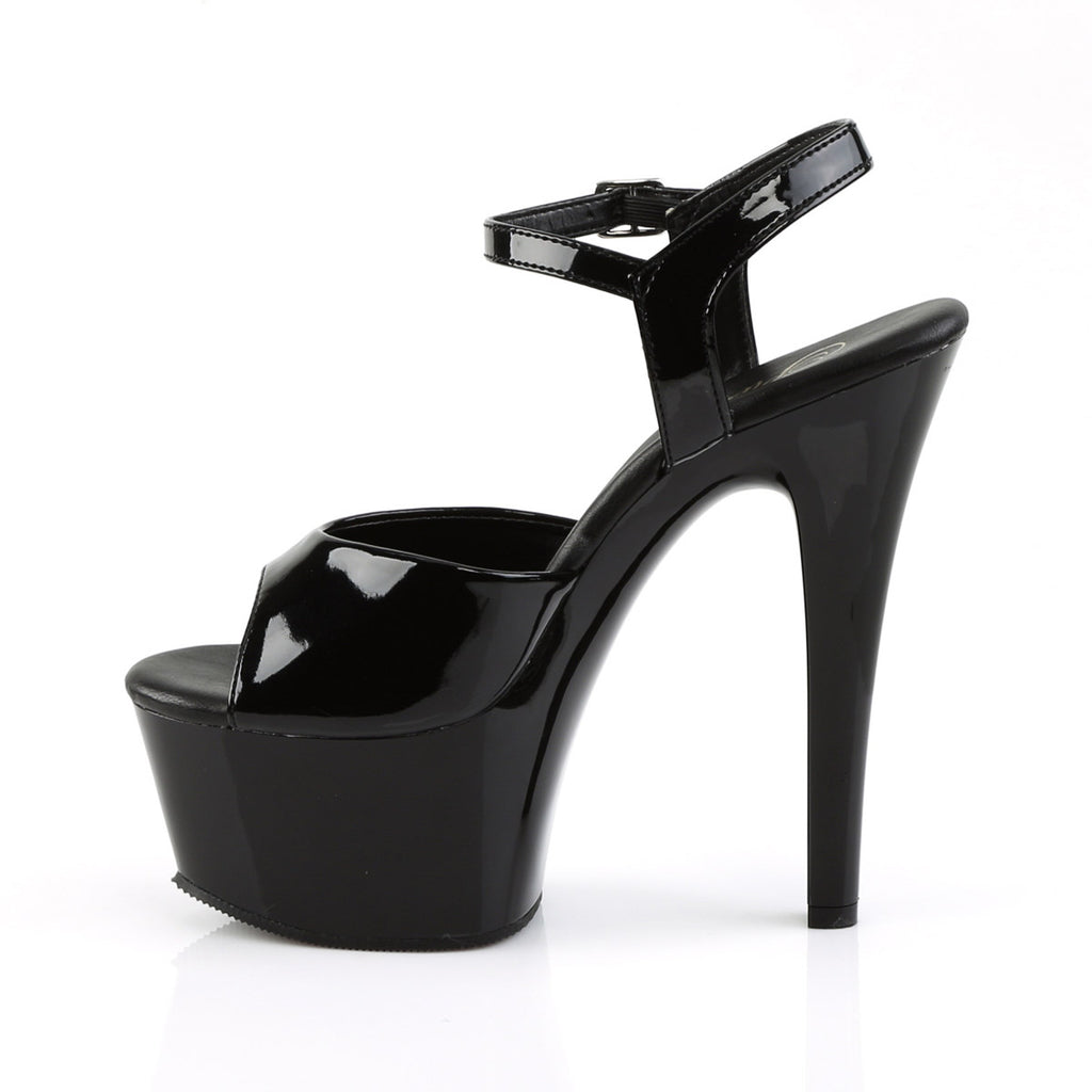 6" Heel, 2 1/4" Pf Vegan Friendly Ankle Strap Sandal Pleaser Pleaser ASPIRE/609