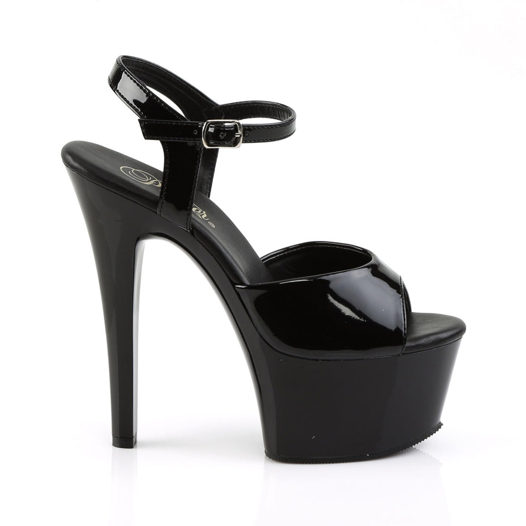 6" Heel, 2 1/4" Pf Vegan Friendly Ankle Strap Sandal Pleaser Pleaser ASPIRE/609