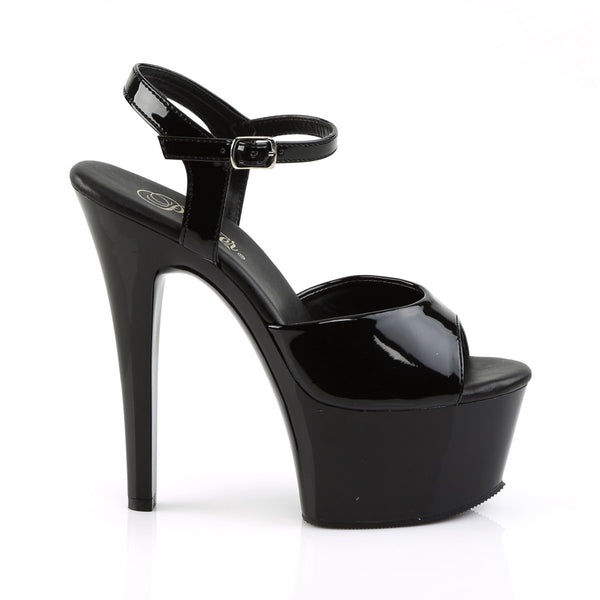 6" Heel, 2 1/4" Pf Vegan Friendly Ankle Strap Sandal Pleaser Pleaser ASPIRE/609