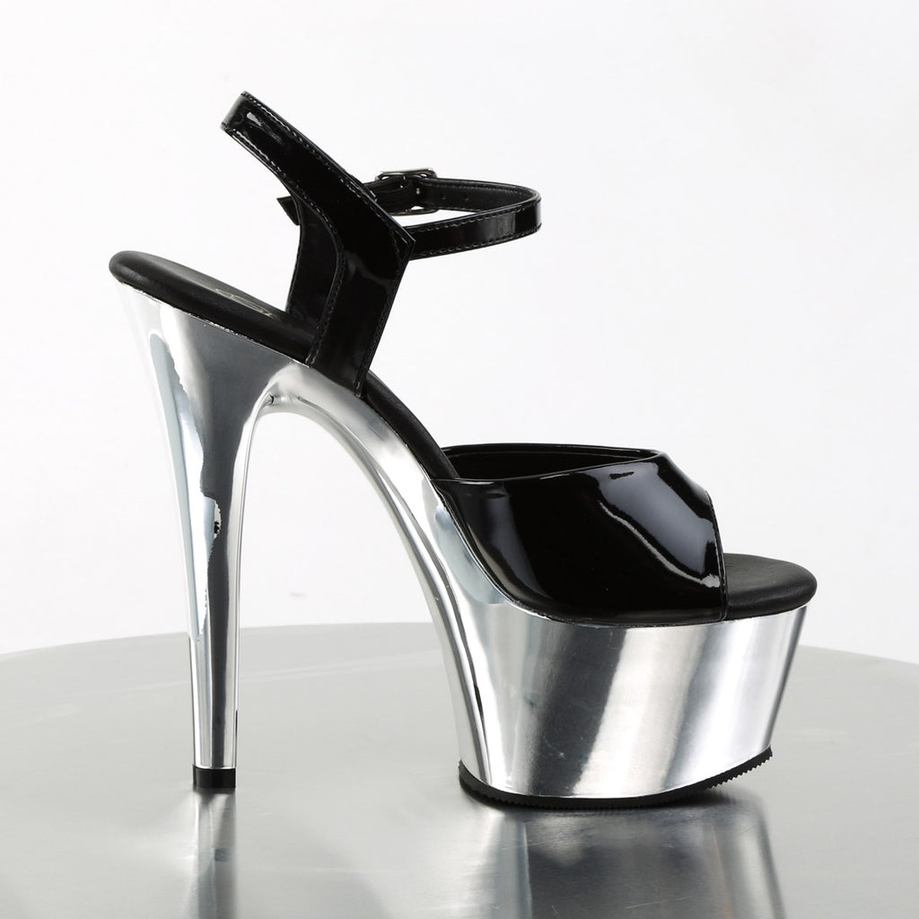 6" Heel, 2 1/4" Pf Vegan Friendly Ankle Strap Sandal Pleaser Pleaser ASPIRE/609