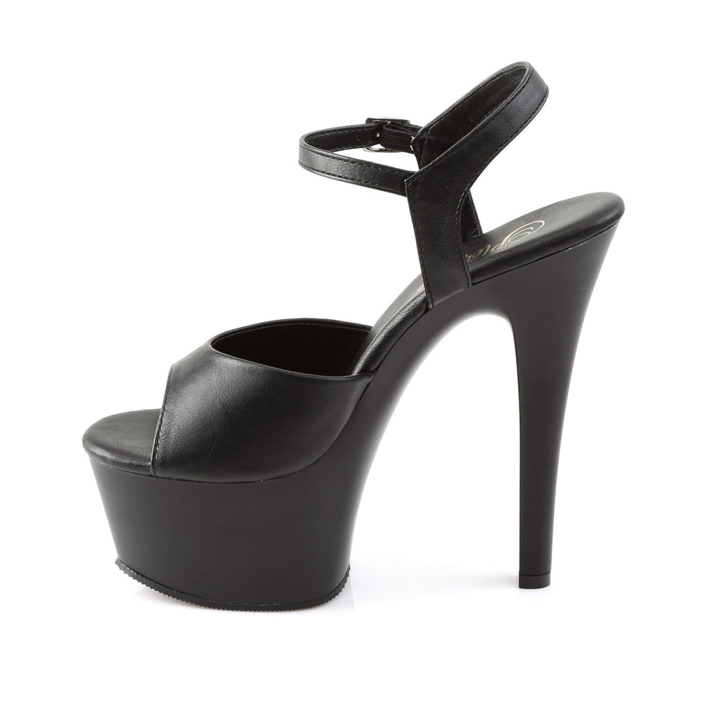 6" Heel, 2 1/4" Pf Vegan Friendly Ankle Strap Sandal Pleaser Pleaser ASPIRE/609