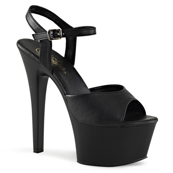 6" Heel, 2 1/4" Pf Vegan Friendly Ankle Strap Sandal Pleaser Pleaser ASPIRE/609