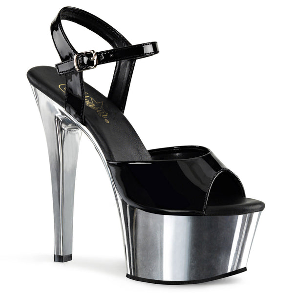 6" Heel, 2 1/4" Pf Vegan Friendly Ankle Strap Sandal Pleaser Pleaser ASPIRE/609