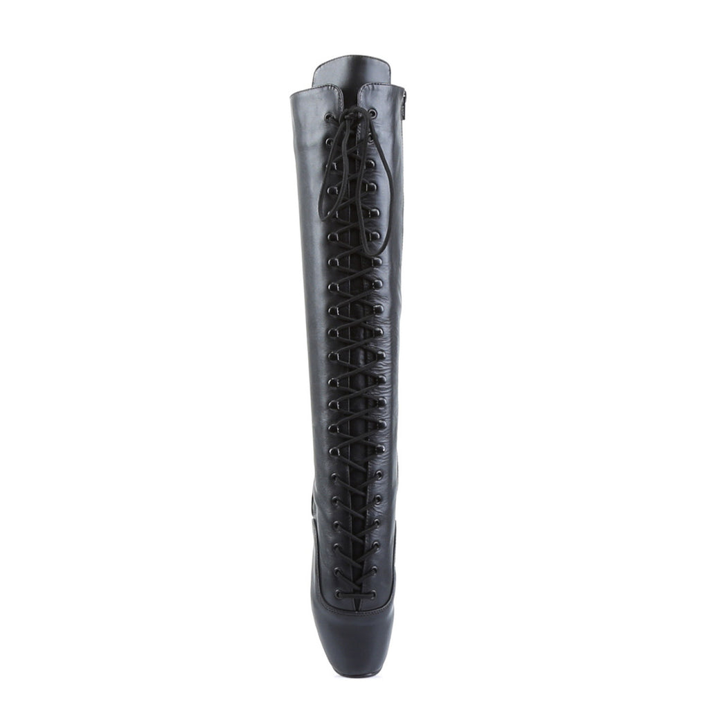 Sexy Spike Heel Zip Side Ballet Knee High Heels Boots Shoes Pleaser Devious BALLET/2020