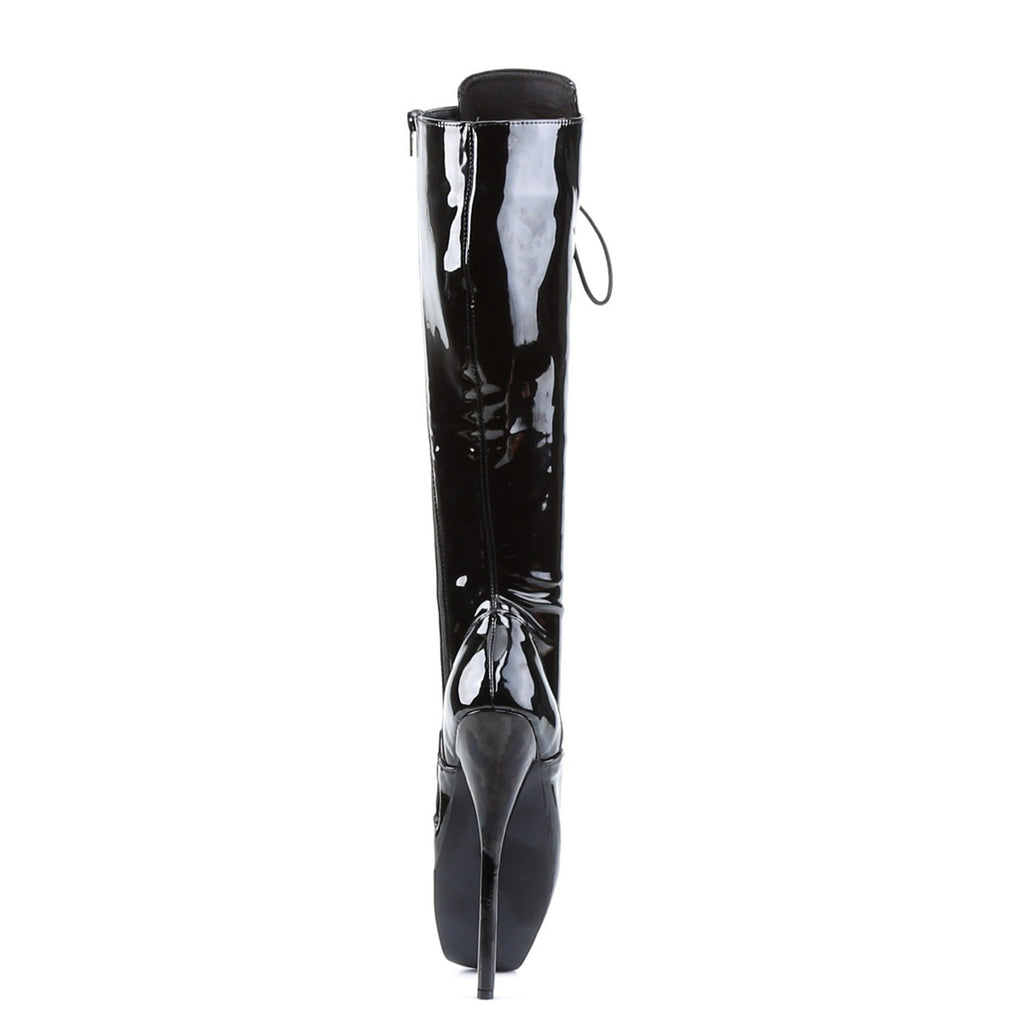 Sexy Spike Heel Zip Side Ballet Knee High Heels Boots Shoes Pleaser Devious BALLET/2020