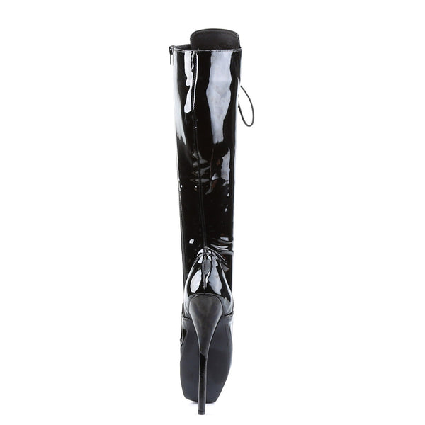 Sexy Spike Heel Zip Side Ballet Knee High Heels Boots Shoes Pleaser Devious BALLET/2020