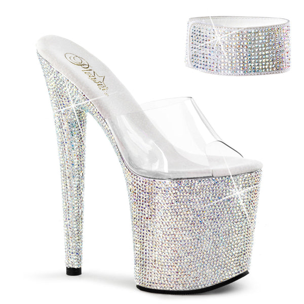 All Over Ice Bling Rhinestone Platforms Stripper High Heels Shoes Pleaser Pleaser BEJEWELED/812RS