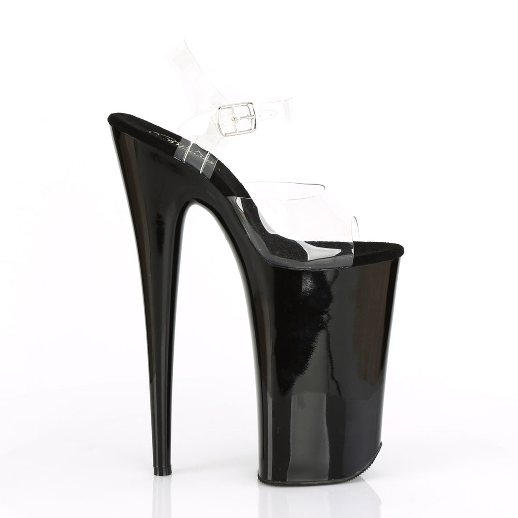 10" Heel, 6 1/4" PF Ankle Strap Sandal Pleaser  BEYOND/008