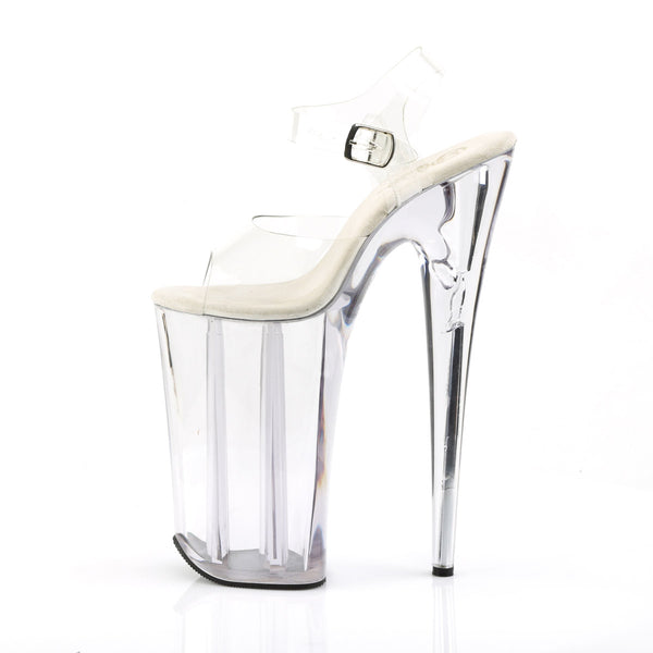 10" Heel, 6 1/4" PF Ankle Strap Sandal Pleaser  BEYOND/008
