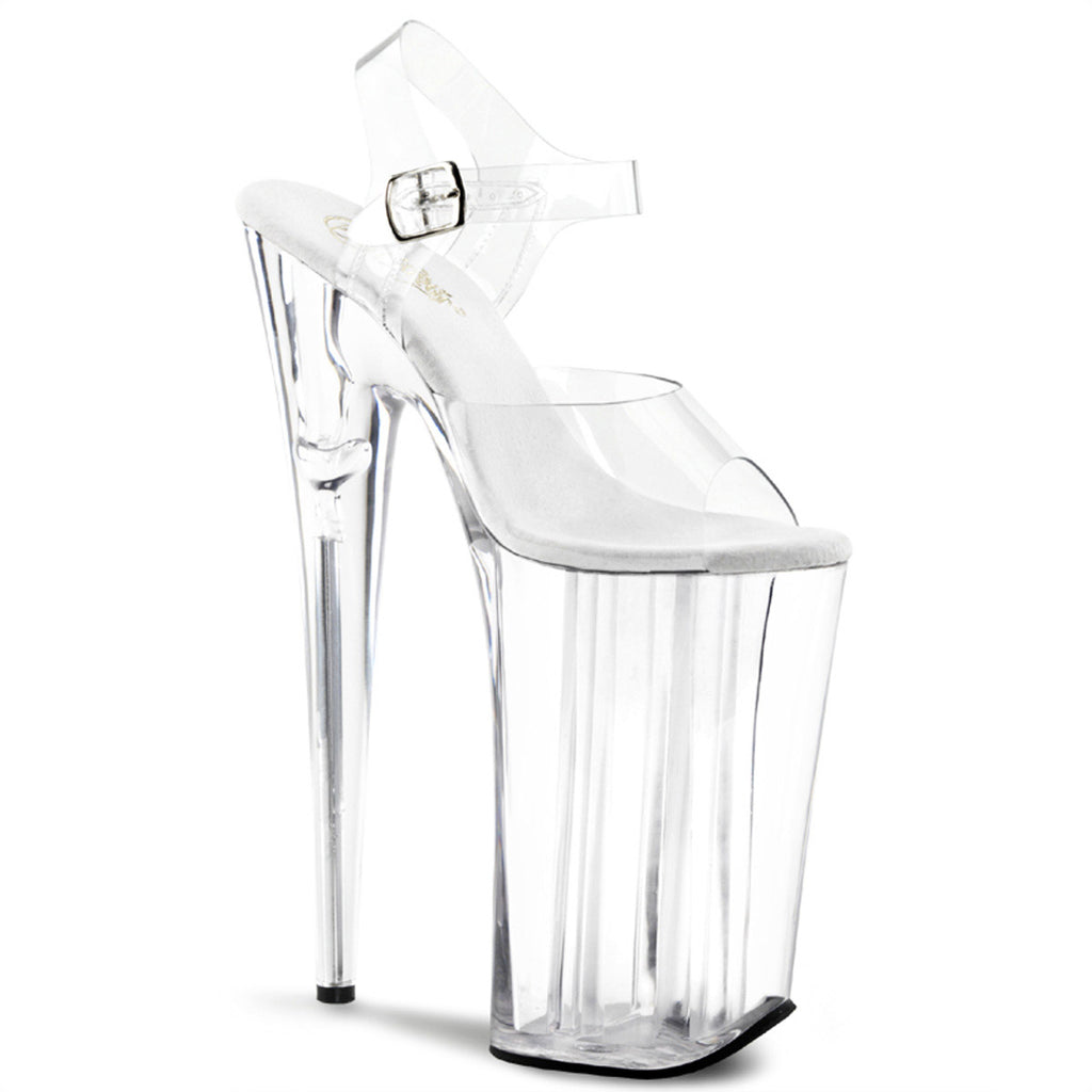 10" Heel, 6 1/4" PF Ankle Strap Sandal Pleaser  BEYOND/008