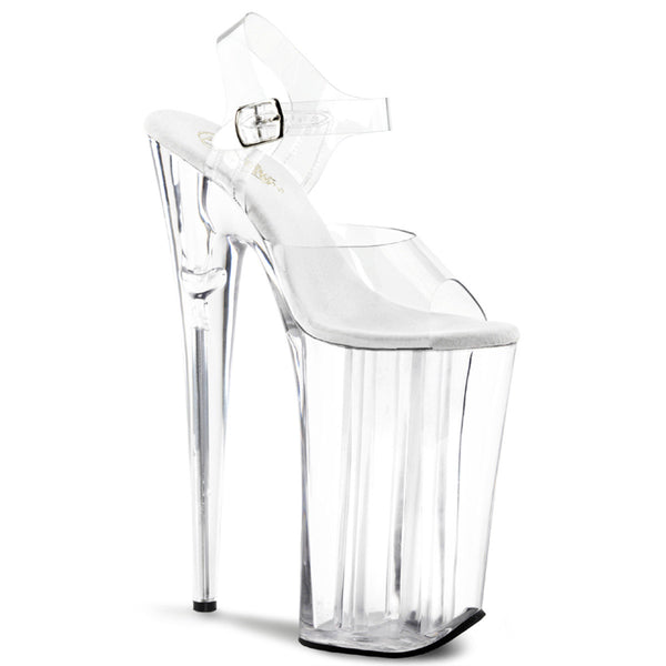 10" Heel, 6 1/4" PF Ankle Strap Sandal Pleaser  BEYOND/008