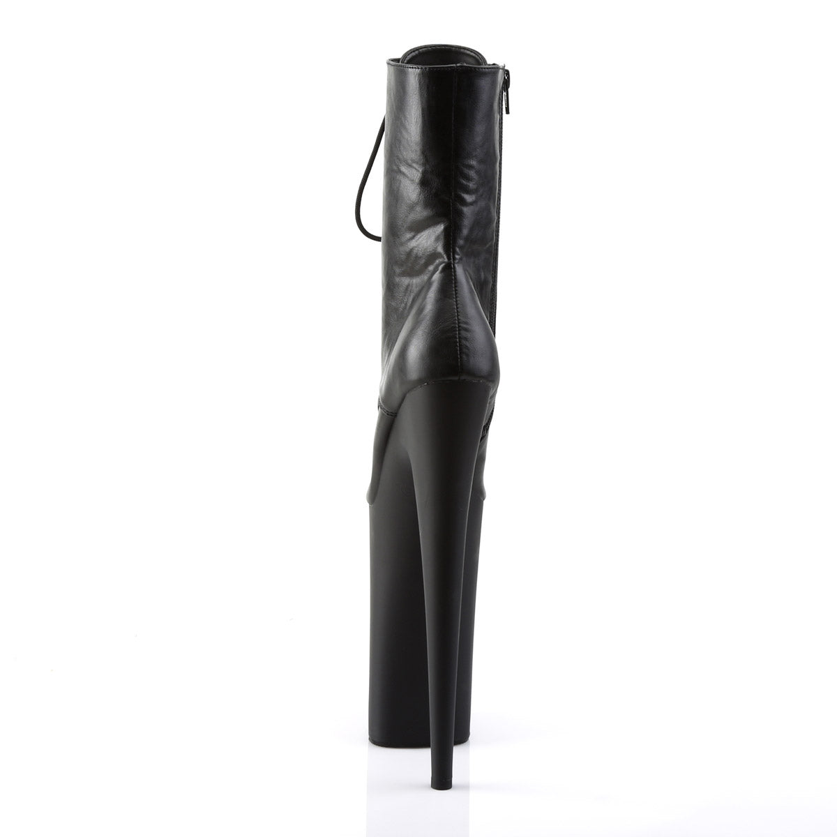 10" Heel, 6 1/4" PF Front Lace-Up Ankle Boot, Side Zip Pleaser Pleaser BEYOND/1020
