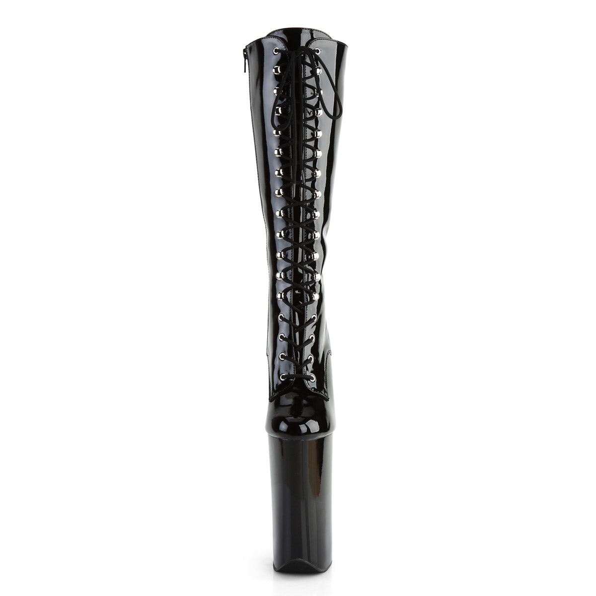 10" Heel, 6 1/4" PF Lace-Up Front Knee High Boot, Side Zip Secondary image