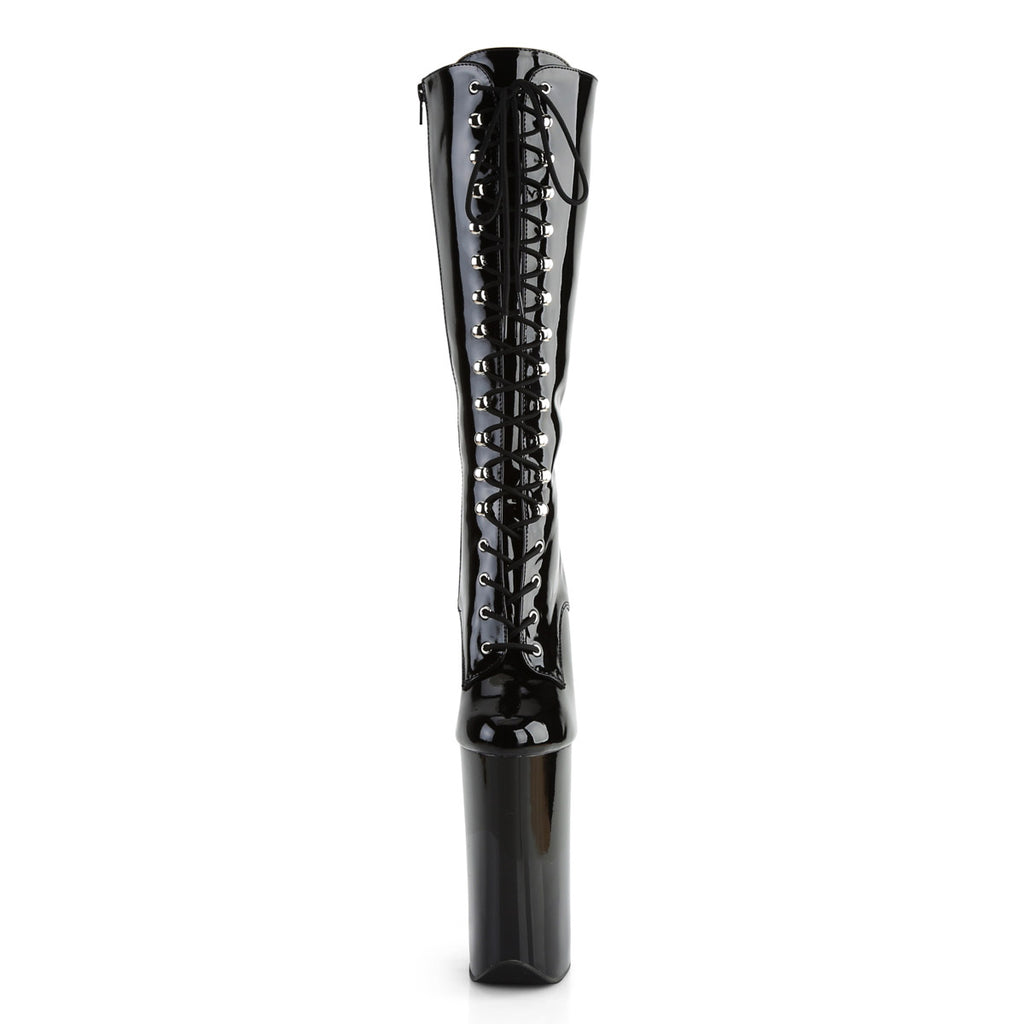 10" Heel, 6 1/4" PF Lace-Up Front Knee High Boot, Side Zip Pleaser Pleaser BEYOND/2020