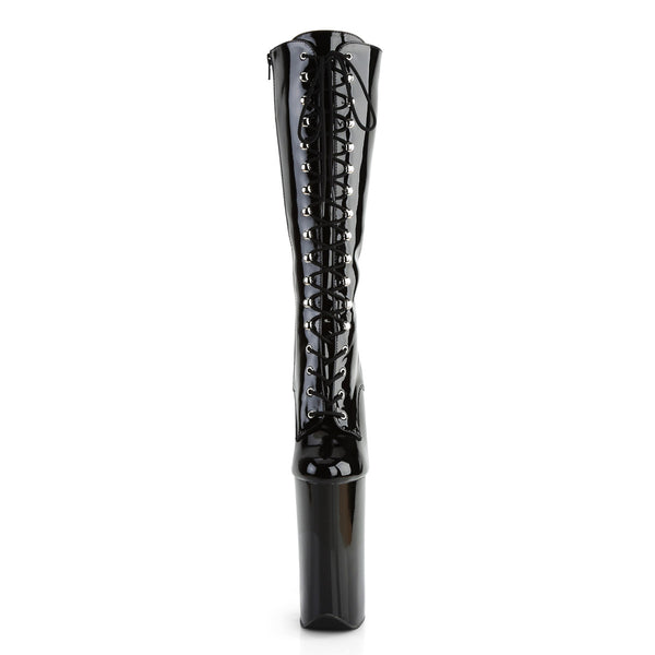 10" Heel, 6 1/4" PF Lace-Up Front Knee High Boot, Side Zip Pleaser Pleaser BEYOND/2020