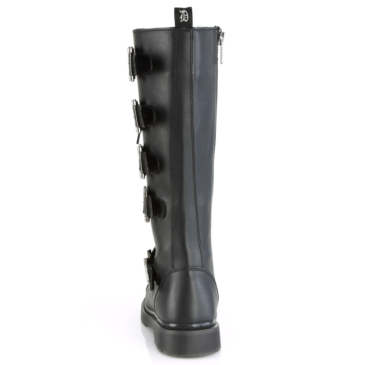 1 1/4" Heel 20 Eyelet  Knee High Combat Boot, Side Zip Pleaser Demonia BOLT/425