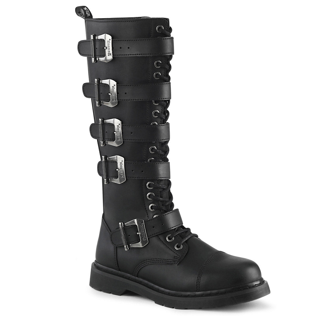 1 1/4" Heel 20 Eyelet  Knee High Combat Boot, Side Zip Pleaser Demonia BOLT/425 Main image