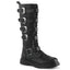 1 1/4" Heel 20 Eyelet  Knee High Combat Boot, Side Zip Pleaser Demonia BOLT/425