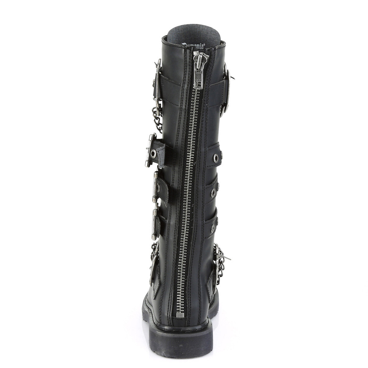 1 1/4" Heel 20 Eyelet  Knee High Combat Boot, Side Zip Pleaser Demonia BOLT/450