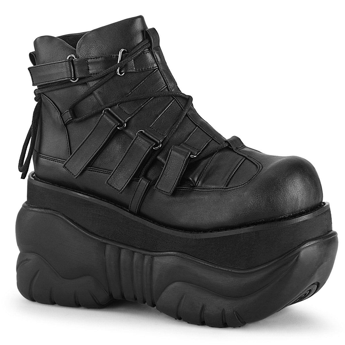 4" PF Ankle Bootie w/ Hook N' Loop Straps Pleaser Demonia BOXER/13 Main image