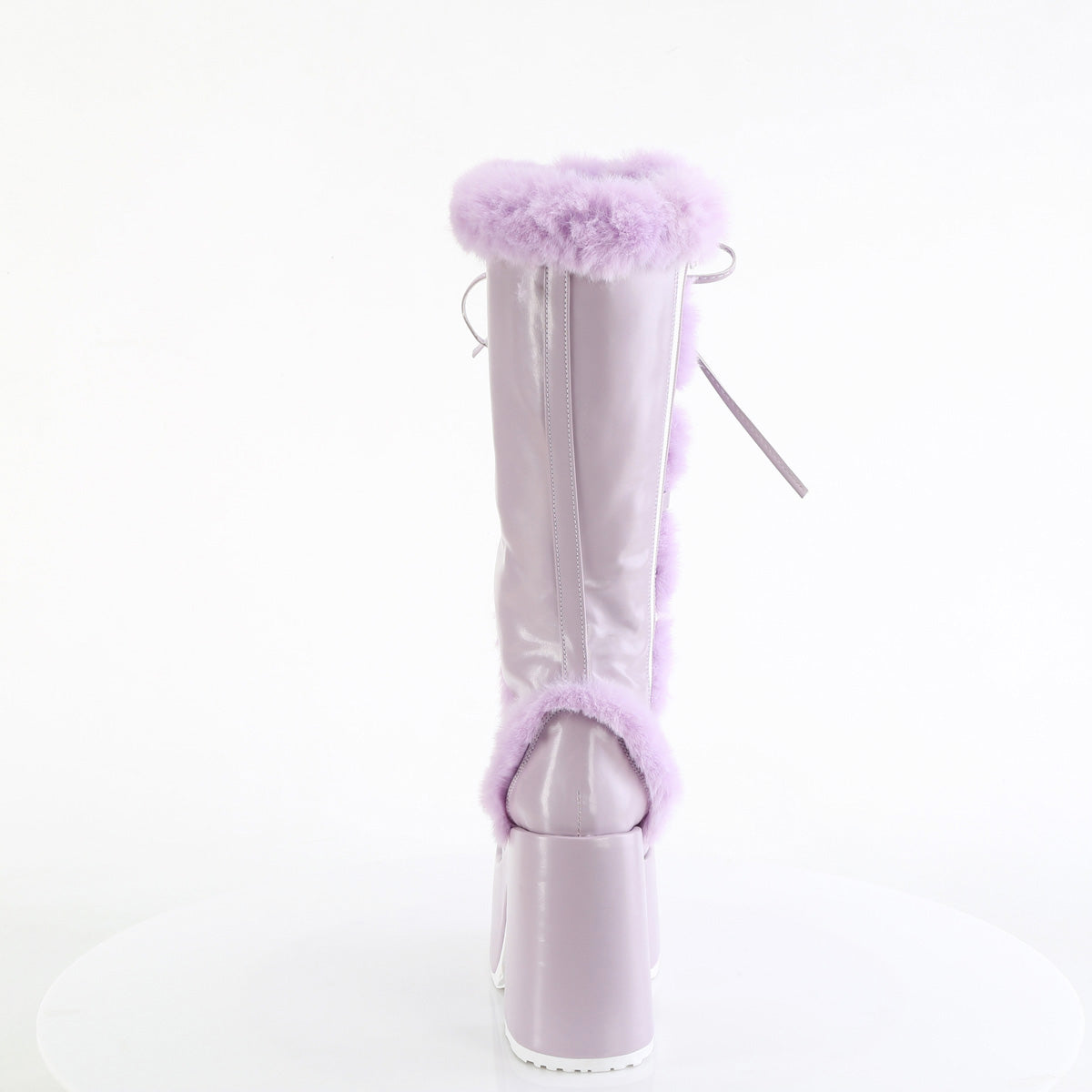 5" Pf Goth Punk Gogo Faux Fur Knee Bt Pleaser Demonia CAMEL/311