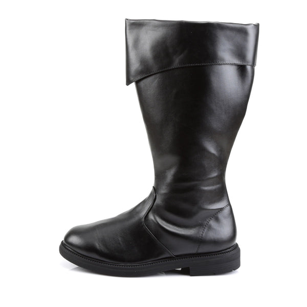 Pirate Captain Side Zipper Knee High Cuffed Round Toe Boots Shoes Pleaser Funtasma CAPTAIN/105