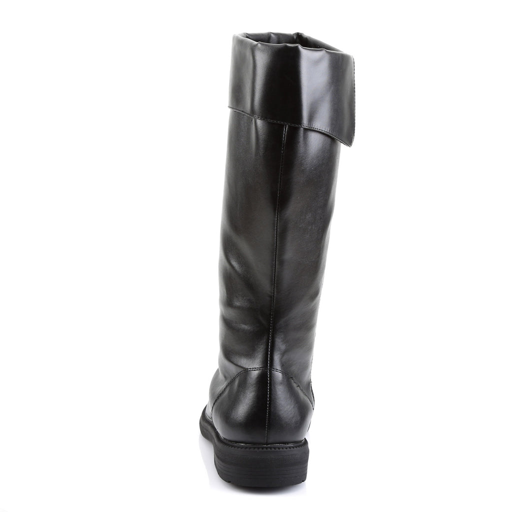 Pirate Captain Side Zipper Knee High Cuffed Round Toe Boots Shoes Pleaser Funtasma CAPTAIN/105