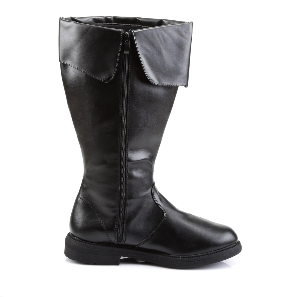 Pirate Captain Side Zipper Knee High Cuffed Round Toe Boots Shoes Pleaser Funtasma CAPTAIN/105