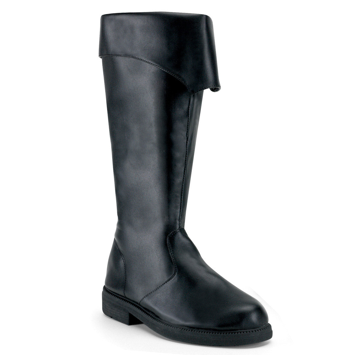 Pirate Captain Side Zipper Knee High Cuffed Round Toe Boots Shoes Pleaser Funtasma CAPTAIN/105 Main image
