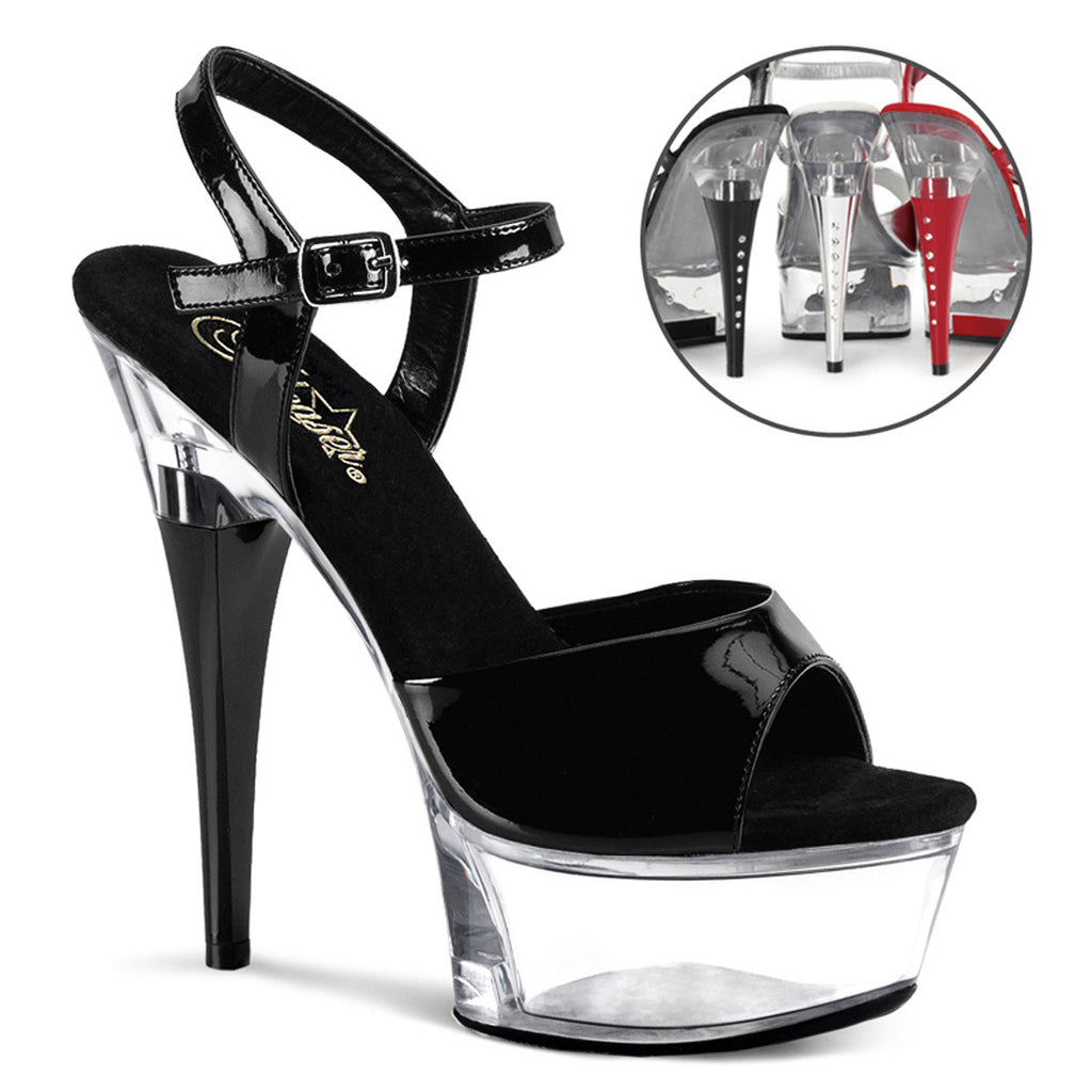 Rhinestone Platform Ankle Strap Open Toe Sandals High Heels Shoes Pleaser  CAPTIVA/609