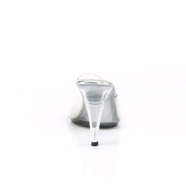 Sexy Casual Slipper Clear Stiletto Slip On Mules High Heels Shoes Pleaser Fabulicious CARESS/401