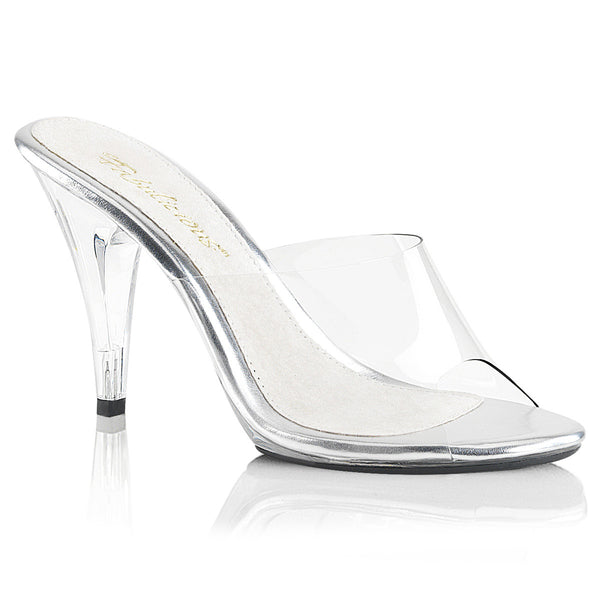 Sexy Casual Slipper Clear Stiletto Slip On Mules High Heels Shoes Pleaser Fabulicious CARESS/401