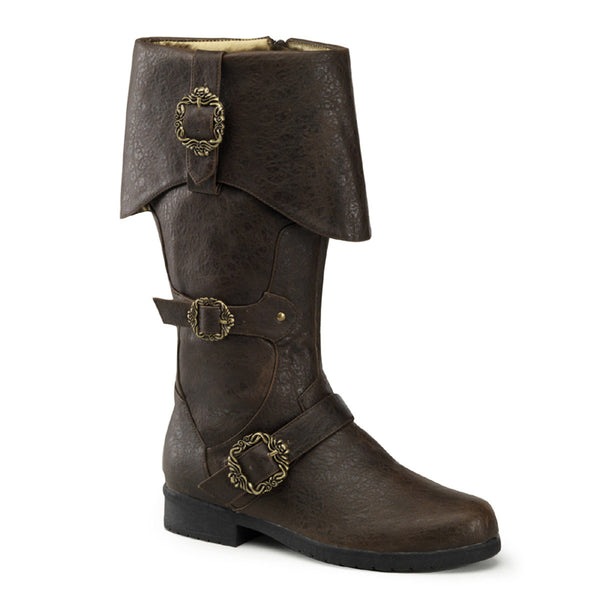 Pirate Booty Octopus Buckle Zip Side Cuffed Knee High Boots Shoes Pleaser Funtasma CARRIBEAN/299