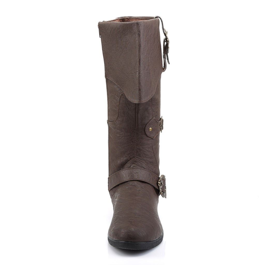 Pirate Booty Octopus Buckle Zip Side Cuffed Knee High Boots Shoes Pleaser Funtasma CARRIBEAN/299
