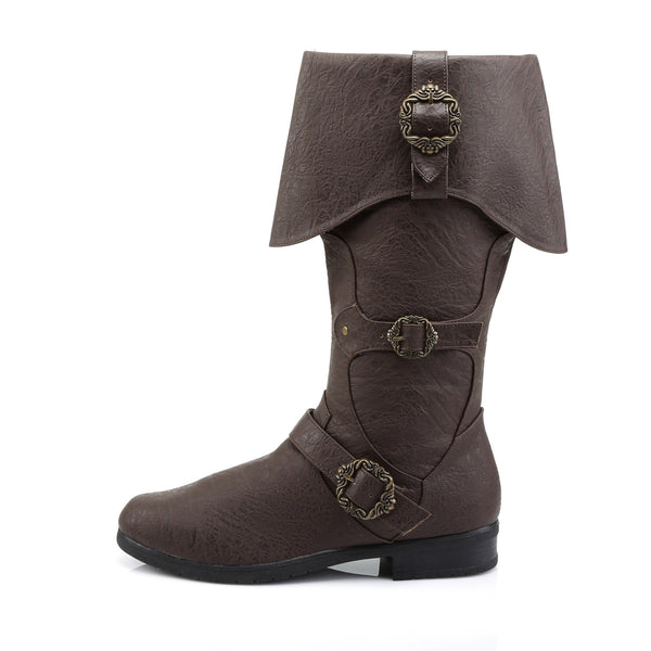 Pirate Booty Octopus Buckle Zip Side Cuffed Knee High Boots Shoes Pleaser Funtasma CARRIBEAN/299