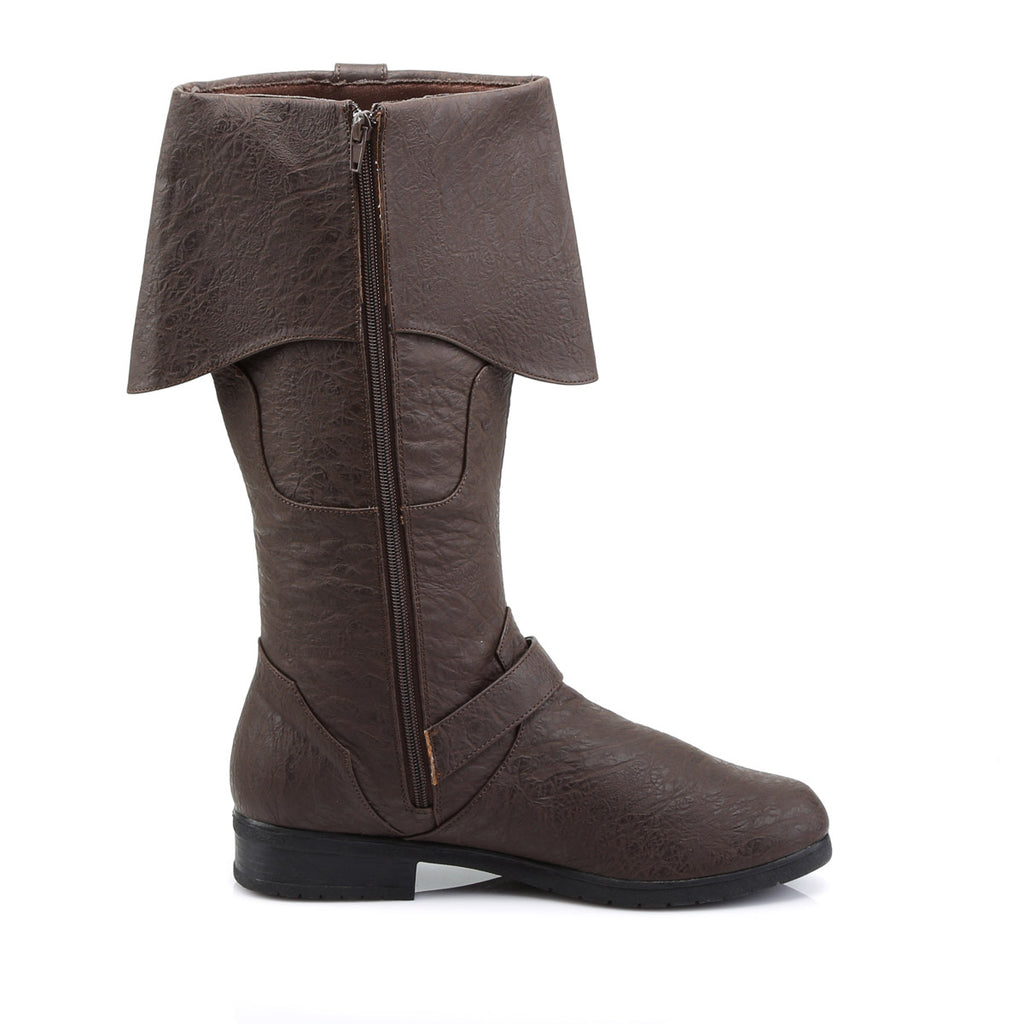 Pirate Booty Octopus Buckle Zip Side Cuffed Knee High Boots Shoes Pleaser Funtasma CARRIBEAN/299