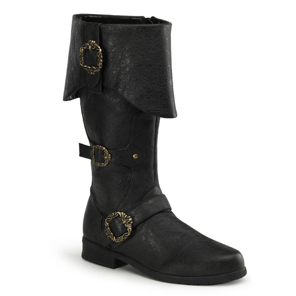 Pirate Booty Octopus Buckle Zip Side Cuffed Knee High Boots Shoes Pleaser Funtasma CARRIBEAN/299