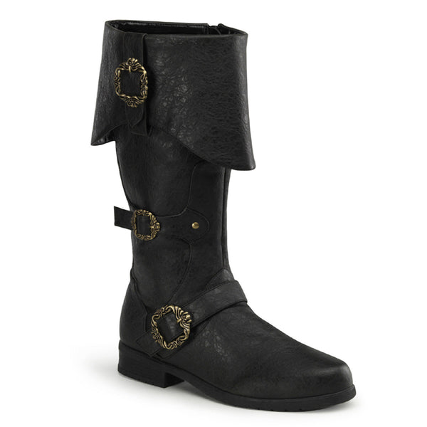 Pirate Booty Octopus Buckle Zip Side Cuffed Knee High Boots Shoes Pleaser Funtasma CARRIBEAN/299
