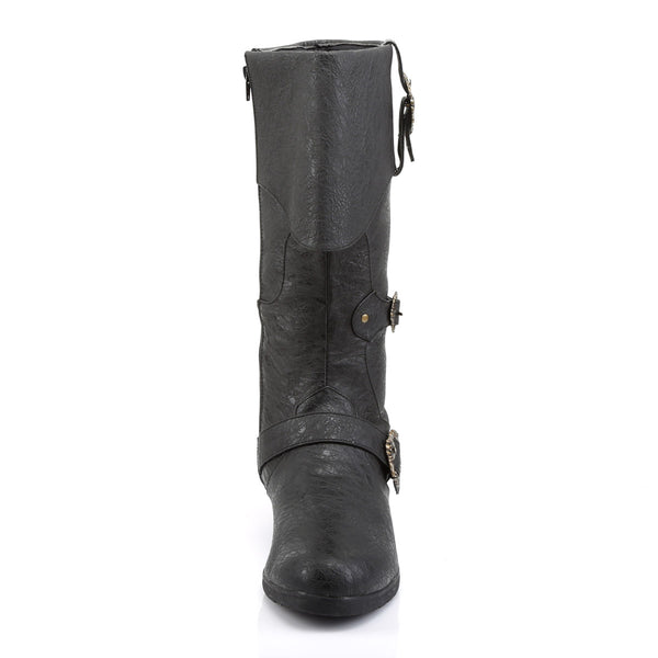 Pirate Booty Octopus Buckle Zip Side Cuffed Knee High Boots Shoes Pleaser Funtasma CARRIBEAN/299