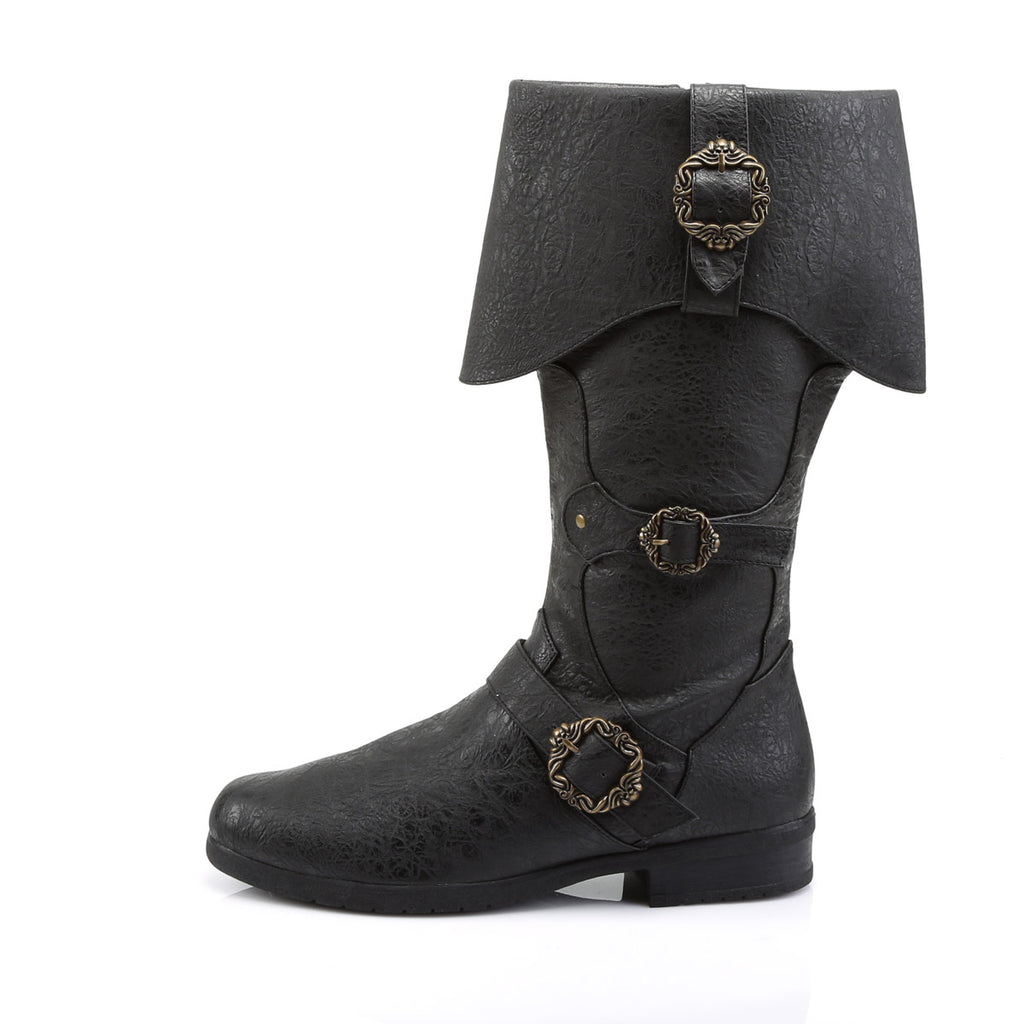 Pirate Booty Octopus Buckle Zip Side Cuffed Knee High Boots Shoes Pleaser Funtasma CARRIBEAN/299