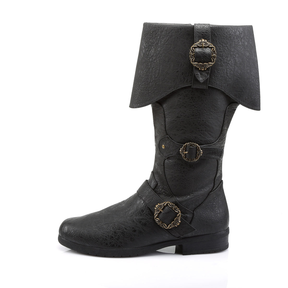 Pirate Booty Octopus Buckle Zip Side Cuffed Knee High Boots Shoes Pleaser Funtasma CARRIBEAN/299
