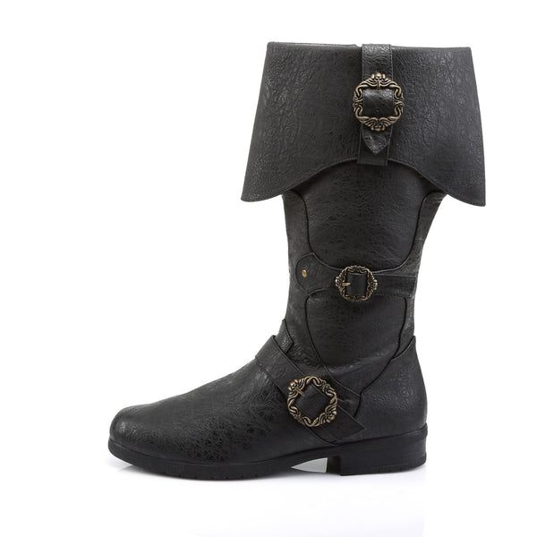 Pirate Booty Octopus Buckle Zip Side Cuffed Knee High Boots Shoes Pleaser Funtasma CARRIBEAN/299