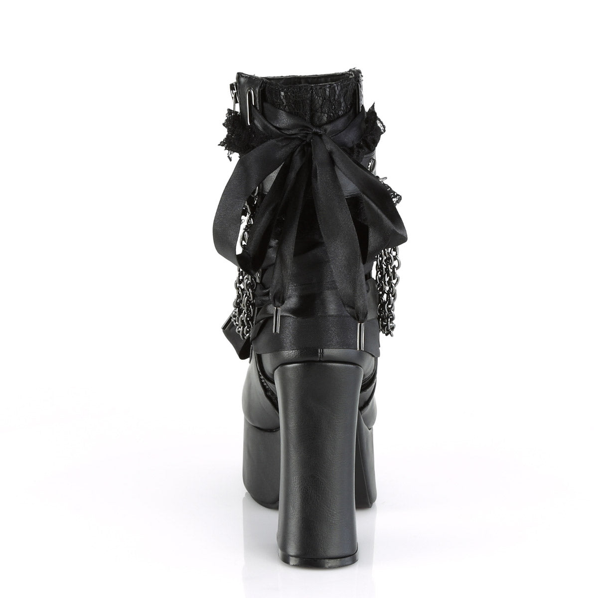 4 1/2" Heel, 2" PF Ankle Boot, Side Zip Pleaser Demonia CHARADE/110