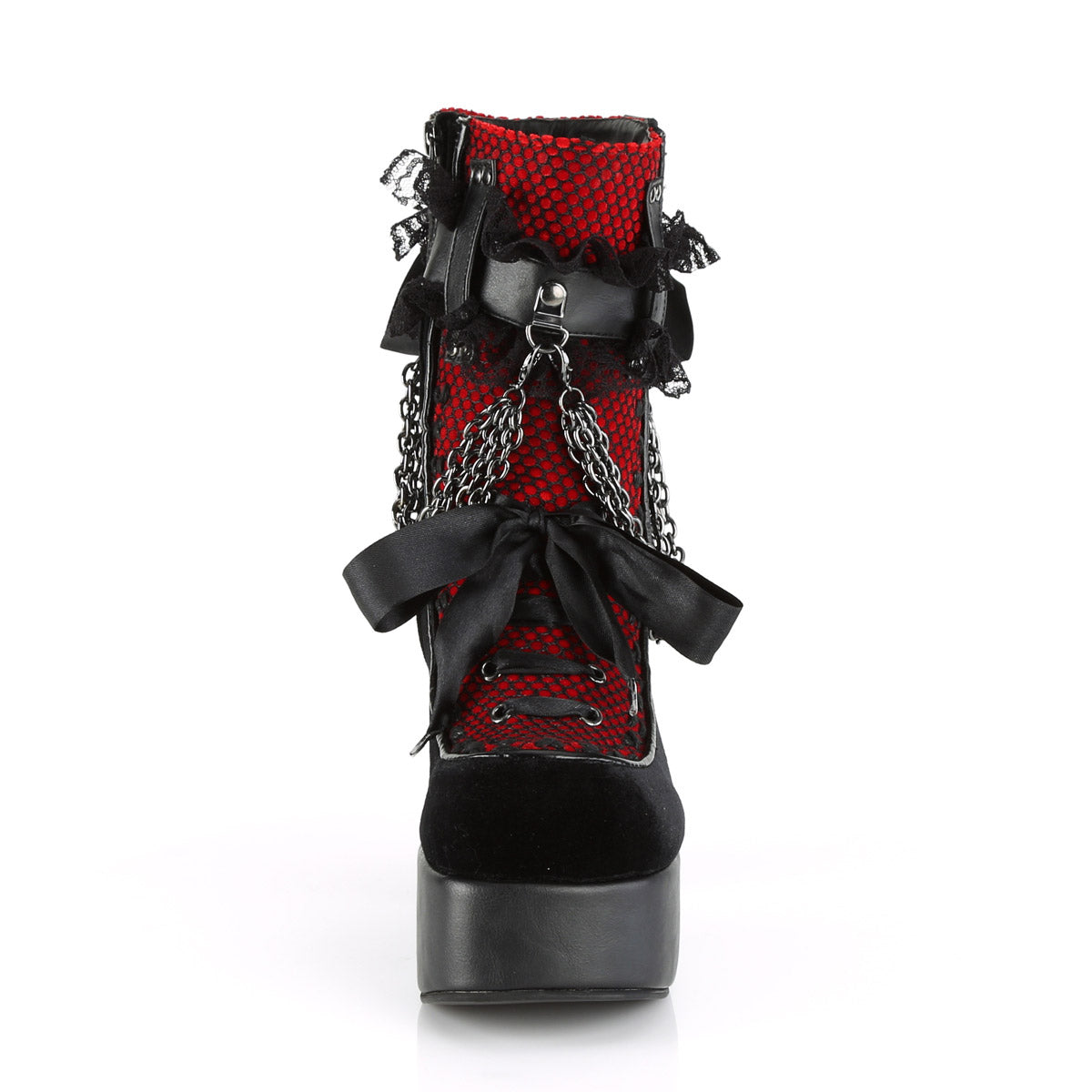 4 1/2" Heel, 2" PF Ankle Boot, Side Zip Pleaser Demonia CHARADE/110