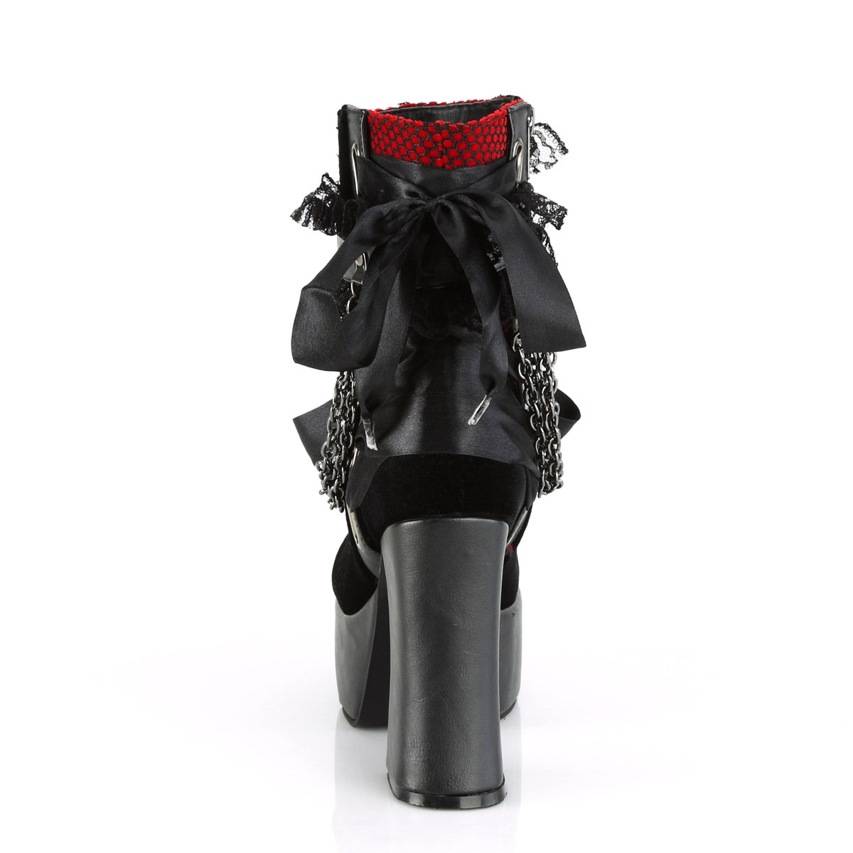 4 1/2" Heel, 2" PF Ankle Boot, Side Zip Pleaser Demonia CHARADE/110